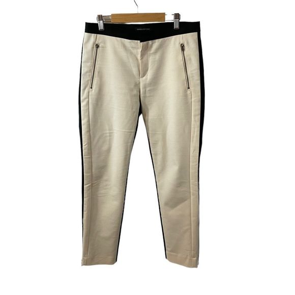 Banana Republic Pants - Banana Republic White / Black Skinny Ankle Pants Size 6